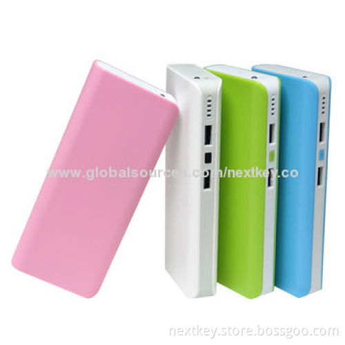 Dual-USB Port Mobile Power Banks with 1 Year Warranty and LED Indicators